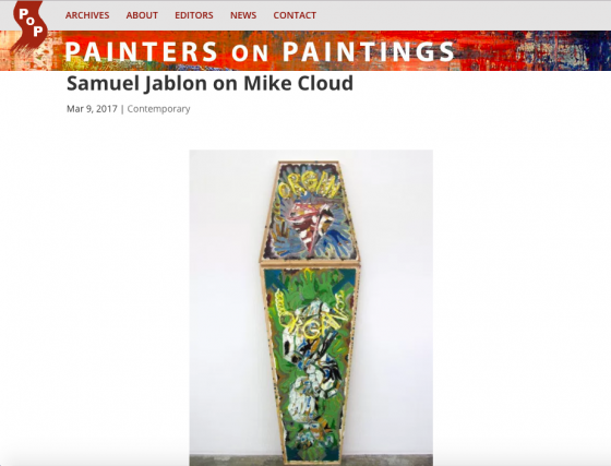 Samuel Jablon on Mike Cloud featured on "Painters on Paintings"
